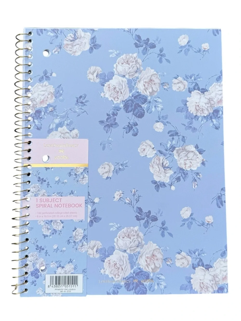 LoveShackFancy Notebooks  Everblooming Rosettes & Ikat Rose bundle of 2
